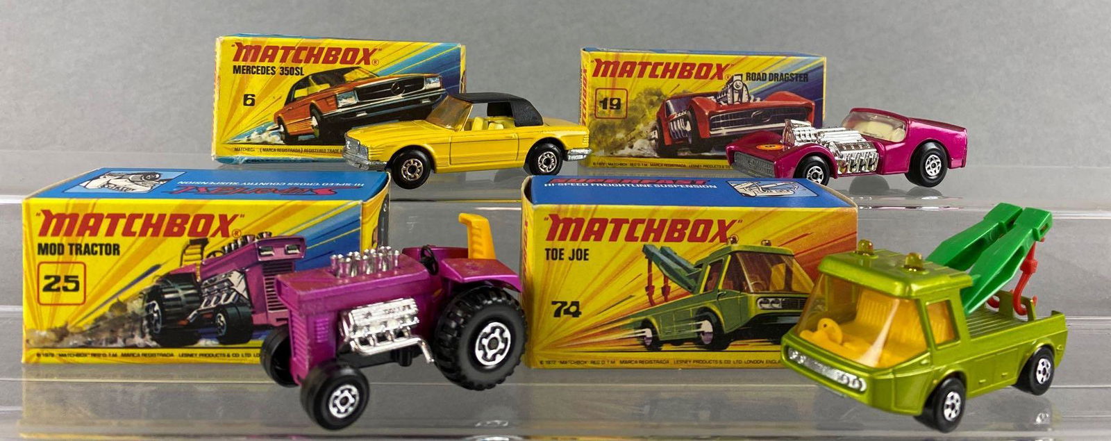 Group of 4 Matchbox Superfast die-cast vehicles (1 of 6)