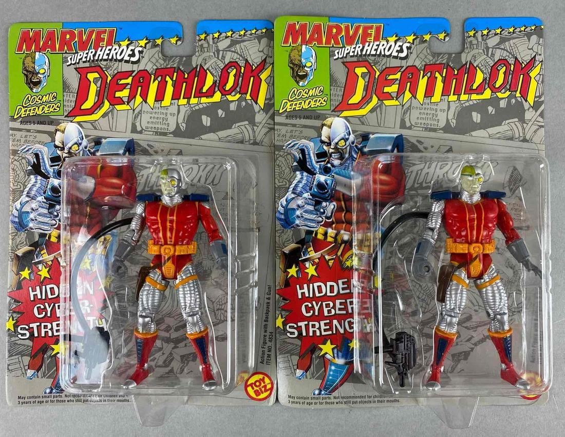 Group of 2 Toy Biz Marvel Superheroes Deathlock action (1 of 3)