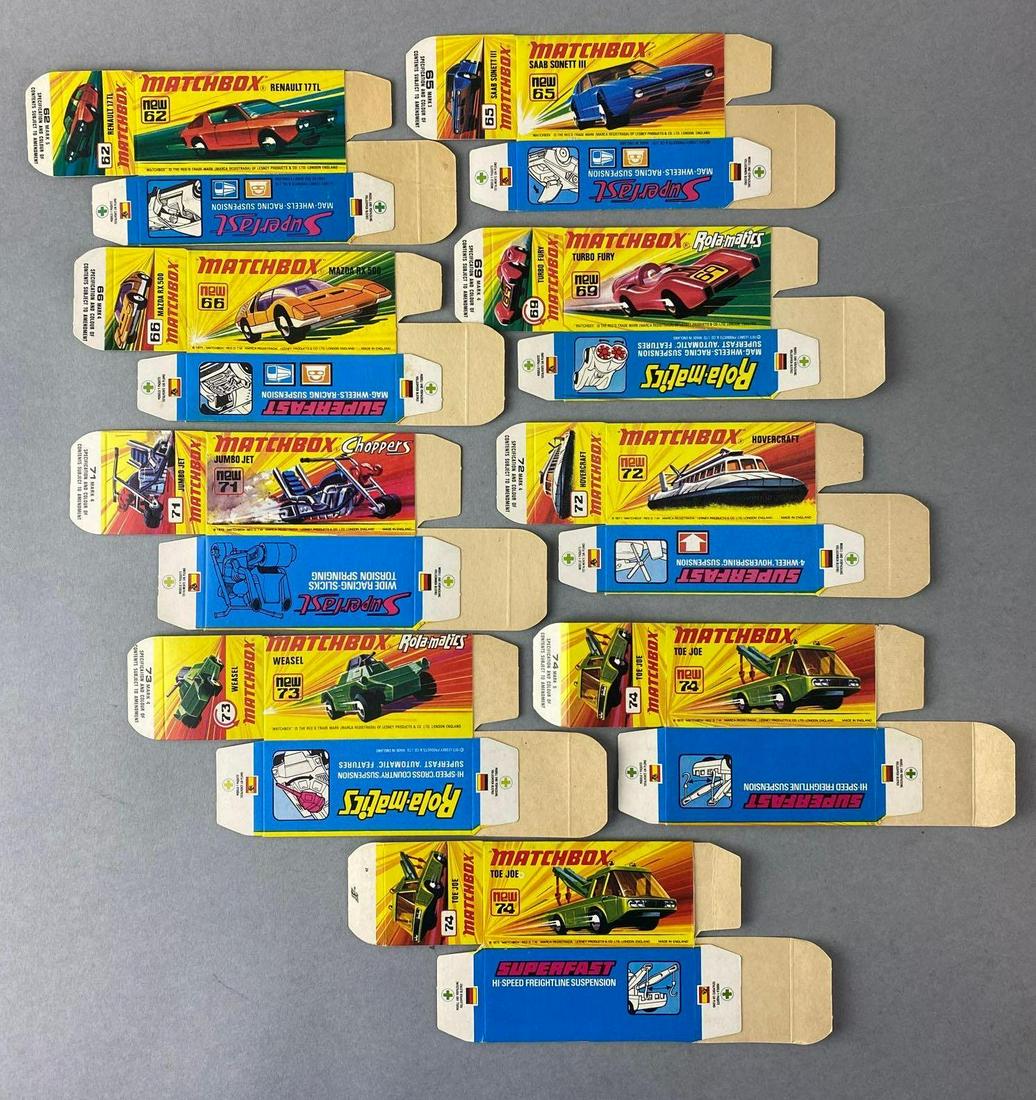 Group of 9 Matchbox I Type Boxes-EMPTY (1 of 3)