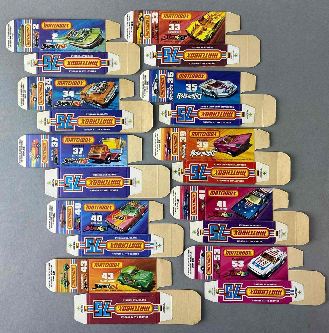 Group of 10 Matchbox J Type Boxes-EMPTY (1 of 3)