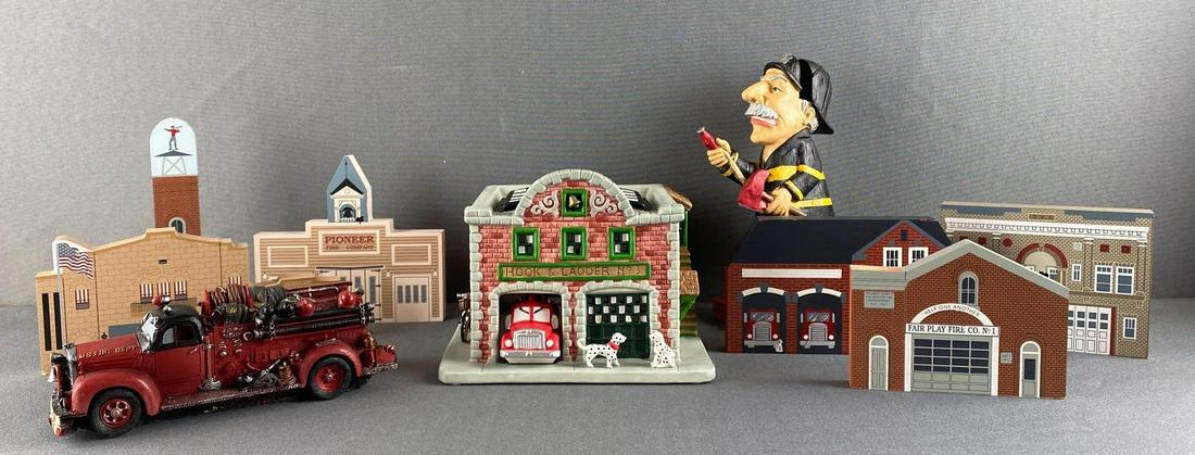 Group of 9 Assorted Fire Department Decorative Items (1 of 18)