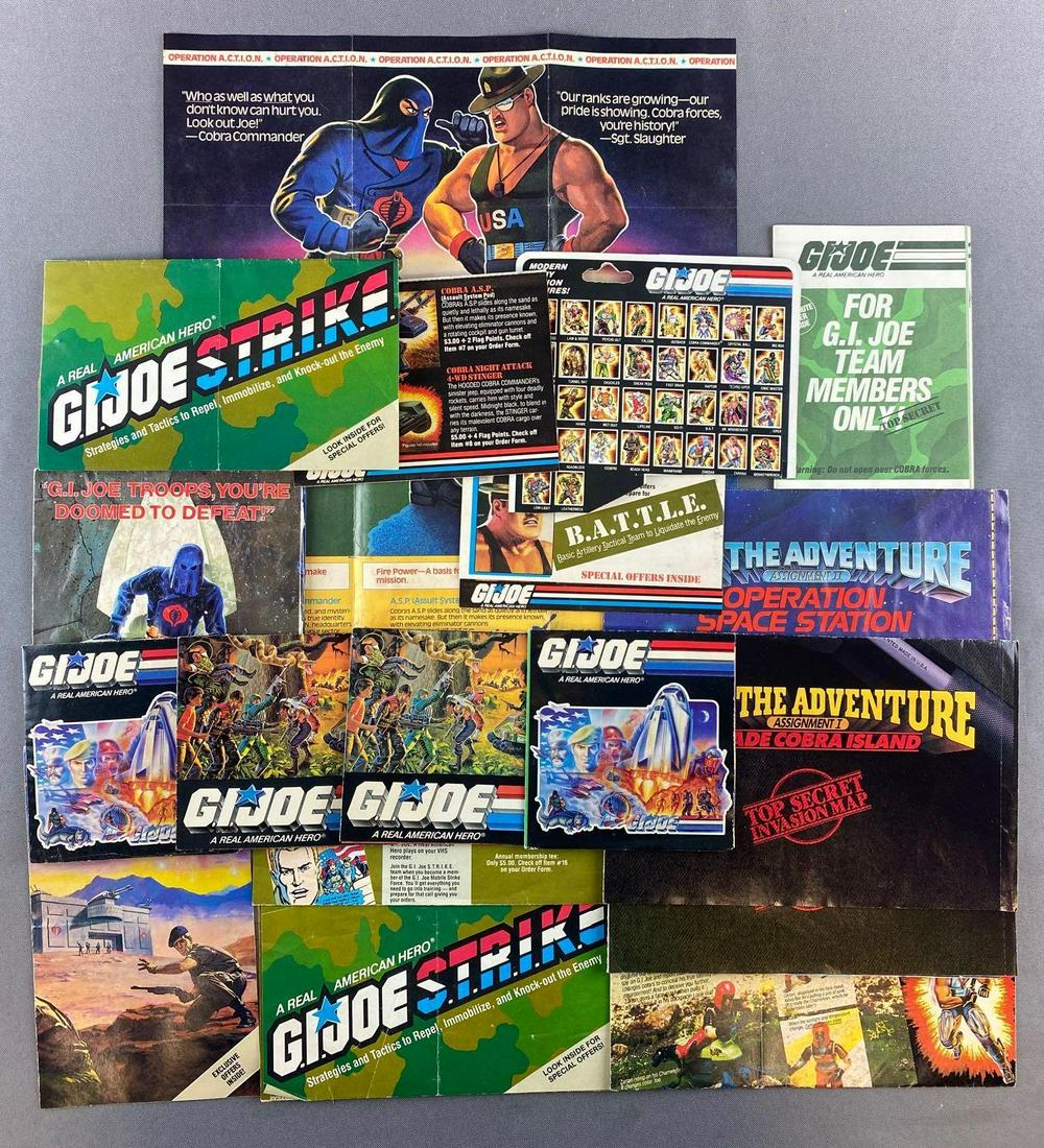 Group of 18 Hasbro G.I. Joe advertising, booklets, and (1 of 7)