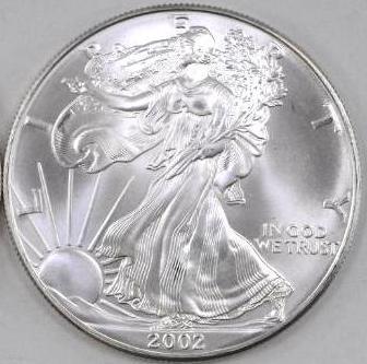 2002 American Silver Eagle 1oz (1 of 2)
