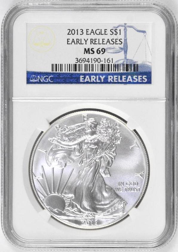 2013 American Silver Eagle 1oz (NGC) MS69 Early (1 of 2)