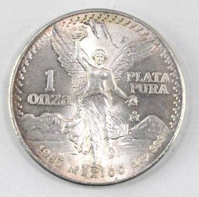 1985 Mexico Libertad 1oz. .999 Fine Silver (1 of 2)