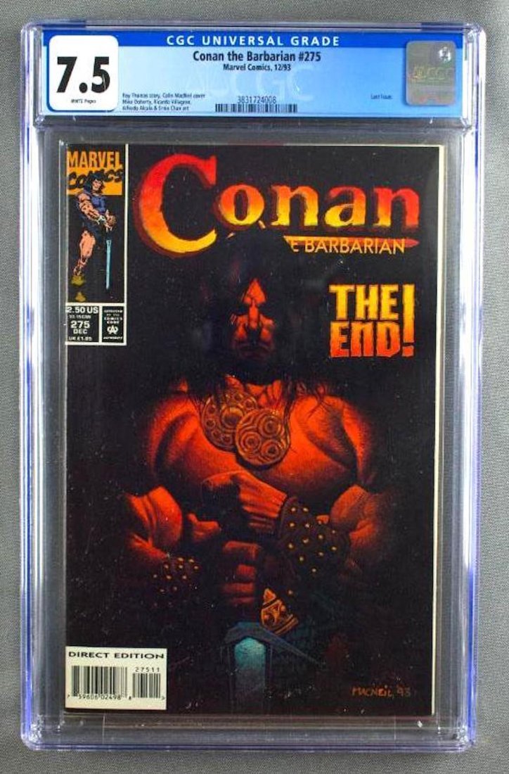 CGC Graded Marvel Comics Conan the Barbarian No. 275 (1 of 7)