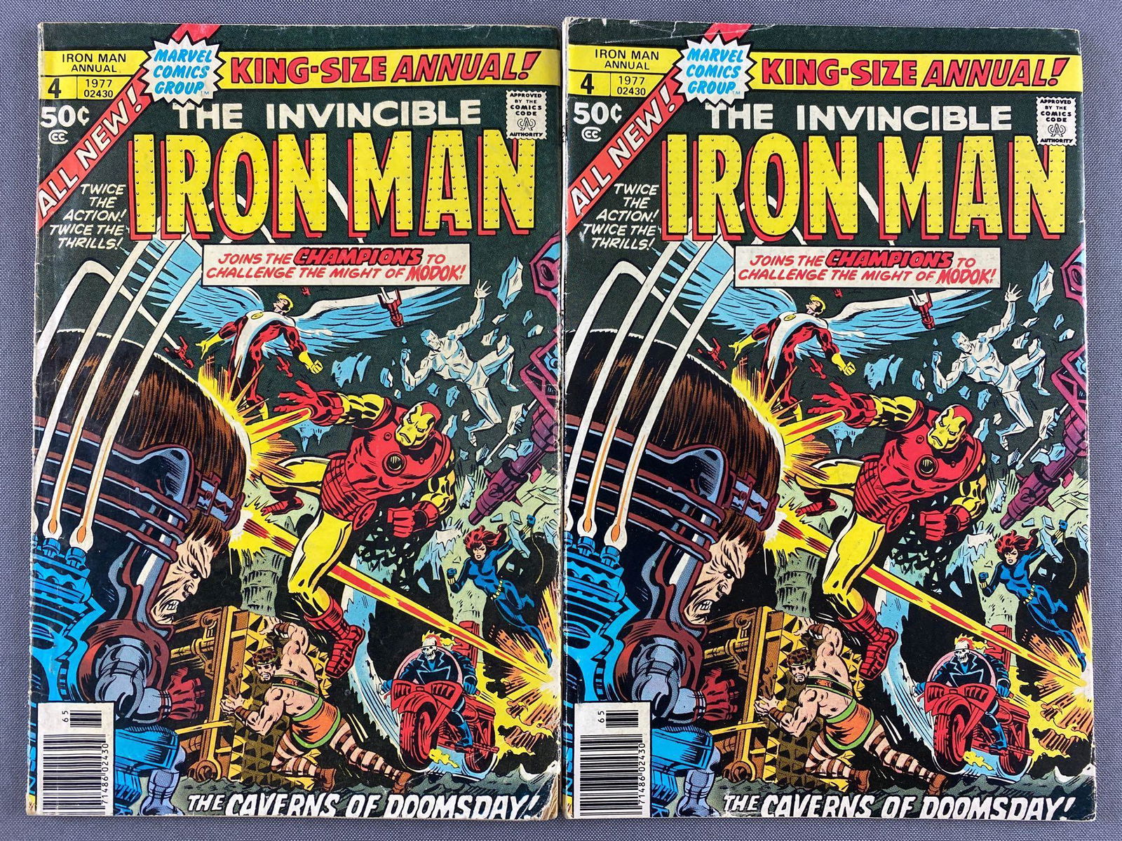 Group of 2 Marvel Comics Iron Man King-Size Annual No. (1 of 10)