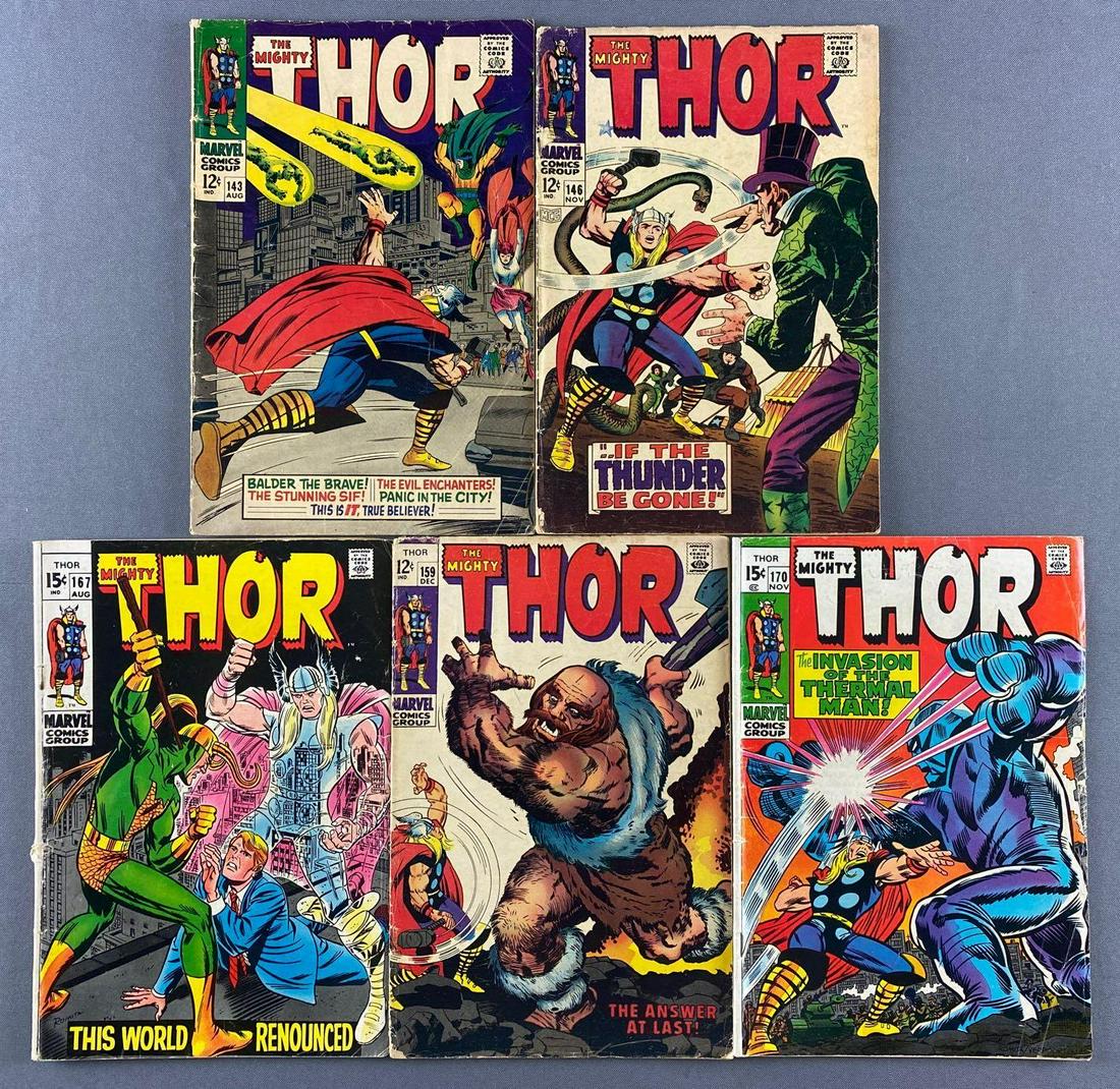 Group of 5 Marvel Comics Thor Comic Books (1 of 3)