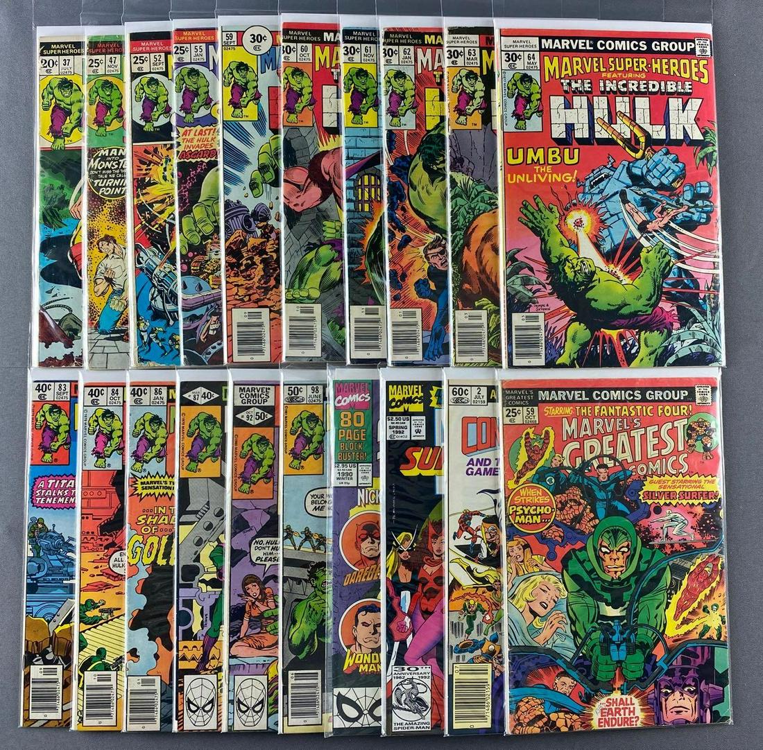 Group of 20 Marvel Comics Marvel Super-Heroes Comic (1 of 3)