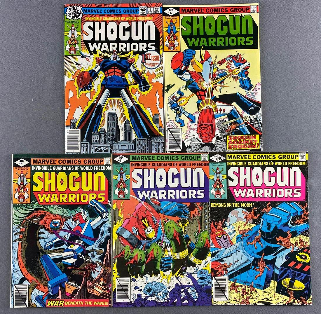 Group of 5 Marvel Comics Shogun Warriors Comic Books (1 of 3)
