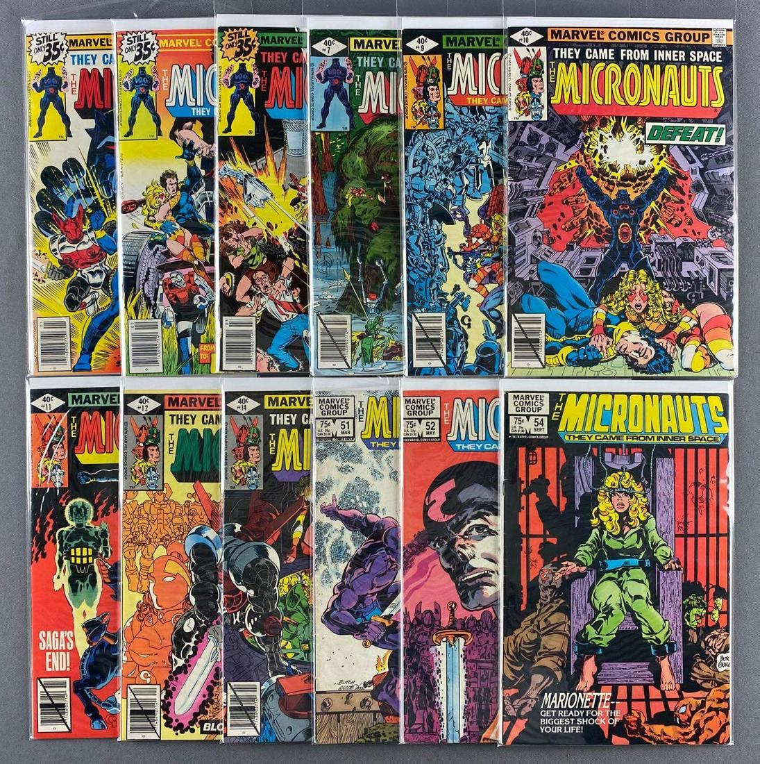 Group of 12 Marvel Comics Micronauts Comic Books (1 of 3)