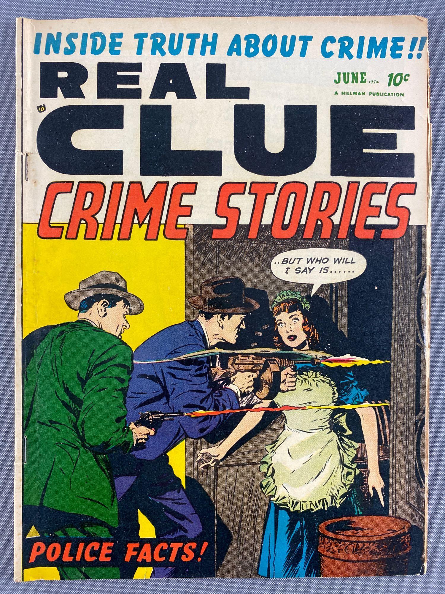 Hillman Periodicals Real Clue Crime Stories No. 4 Comic (1 of 8)