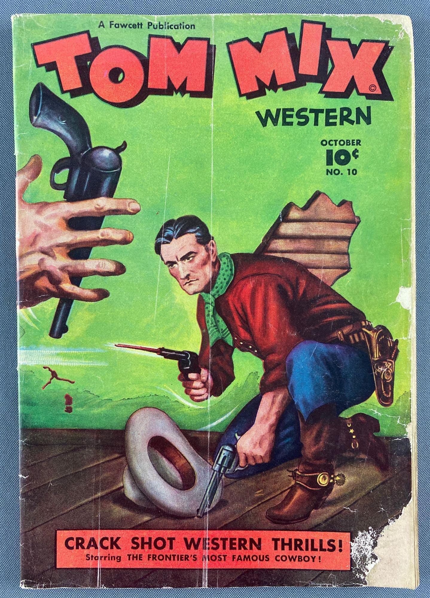Fawcett Publications Tom Mix Western No. 10 Comic Book (1 of 8)