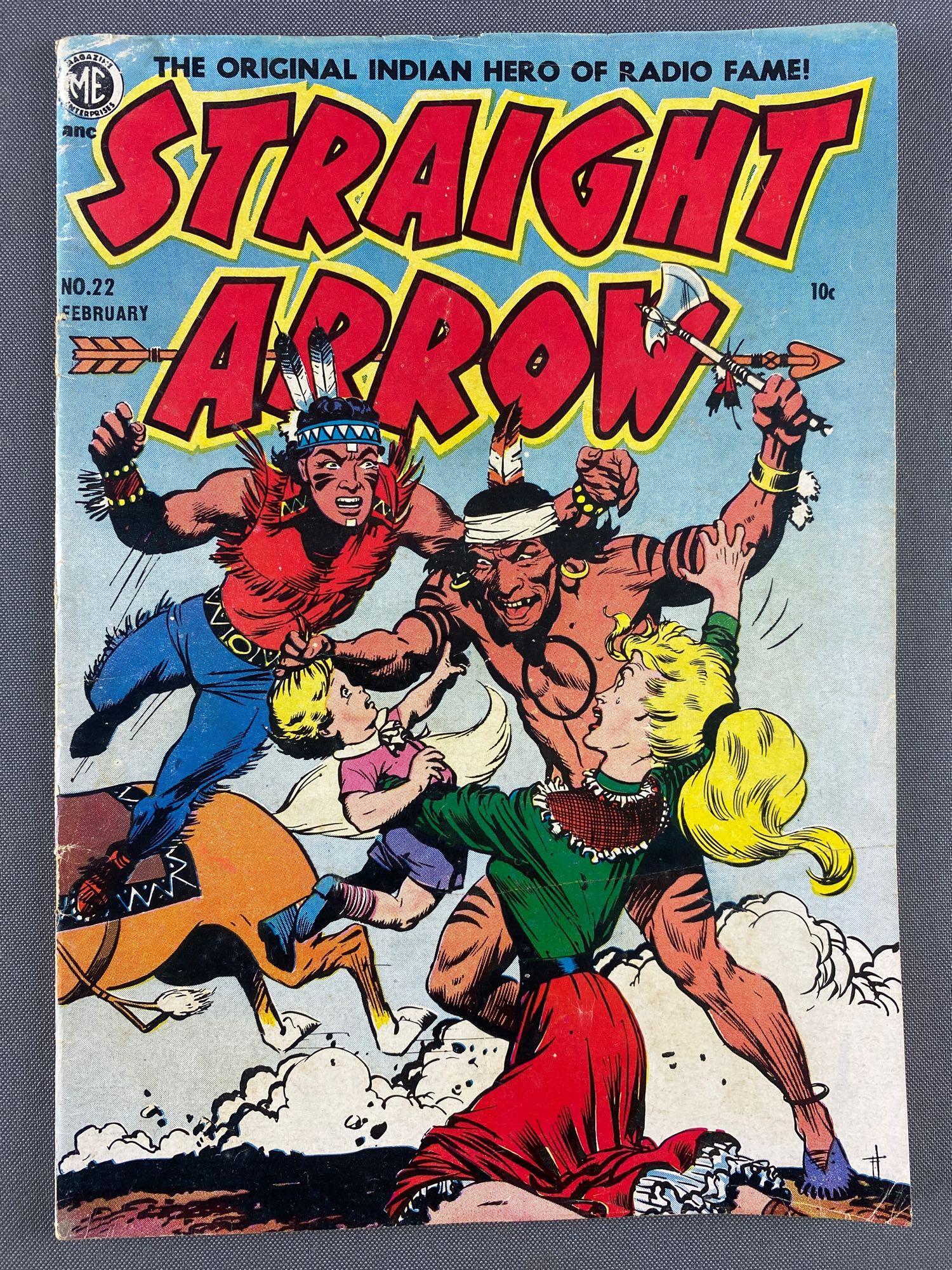 Magazine Enterprises Straight Arrow No. 22 Comic Book (1 of 8)