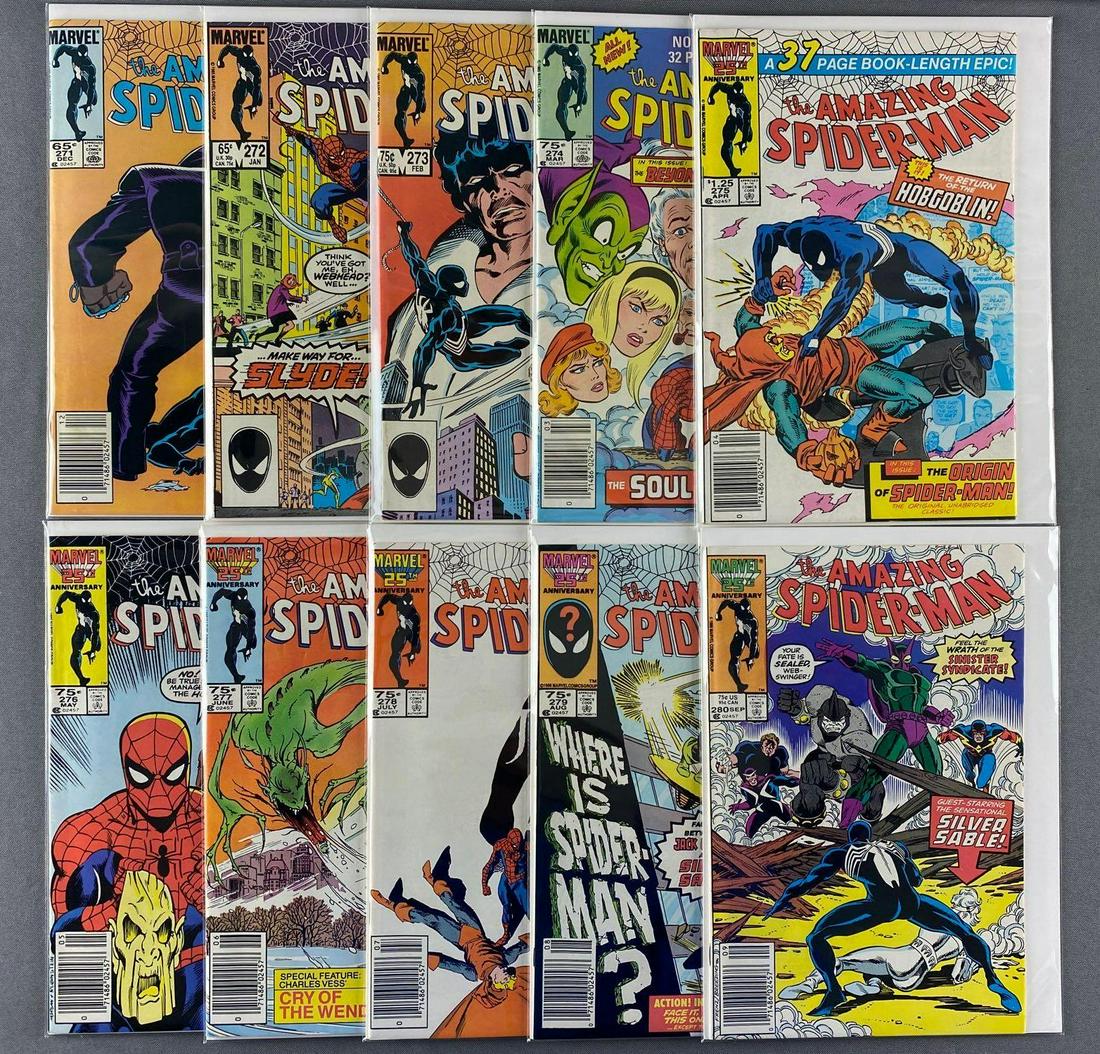 Group of 10 Marvel Comics The Amazing Spider-Man Comic (1 of 3)