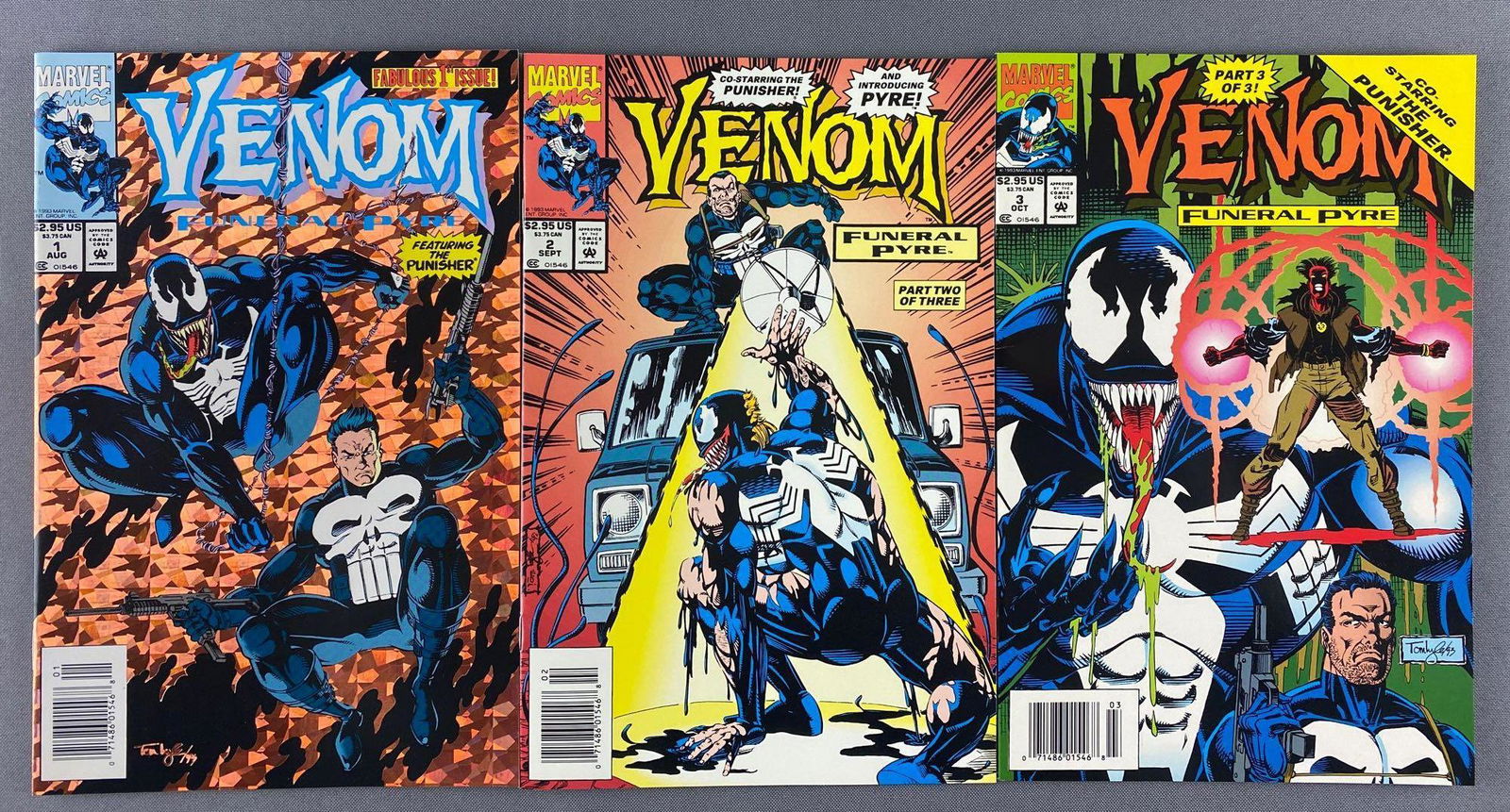 Group of 3 Marvel Comics Venom Funeral Pyre Comic Books (1 of 7)