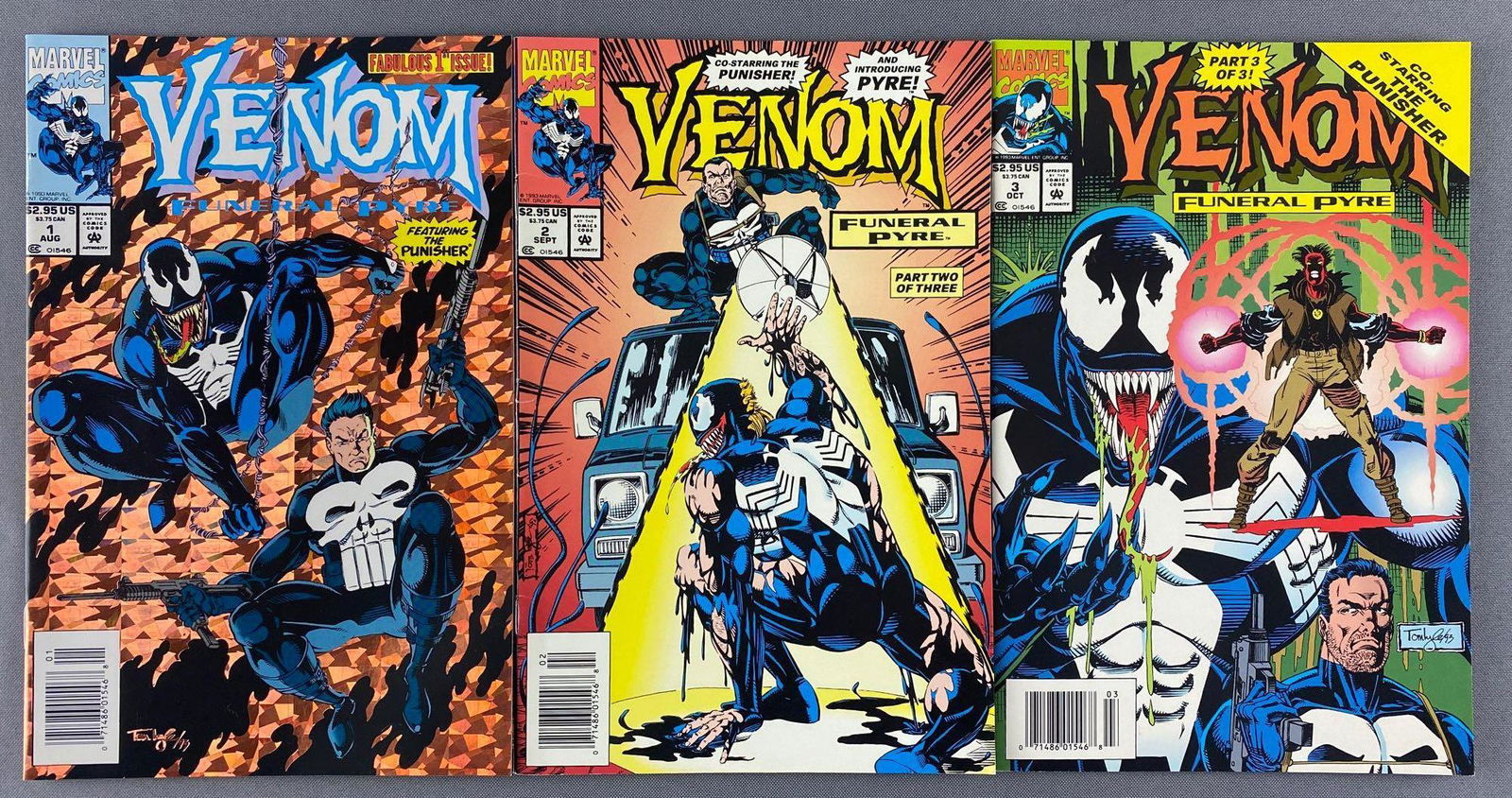 Group of 3 Marvel Comics Venom Funeral Pyre Comic Books (1 of 7)