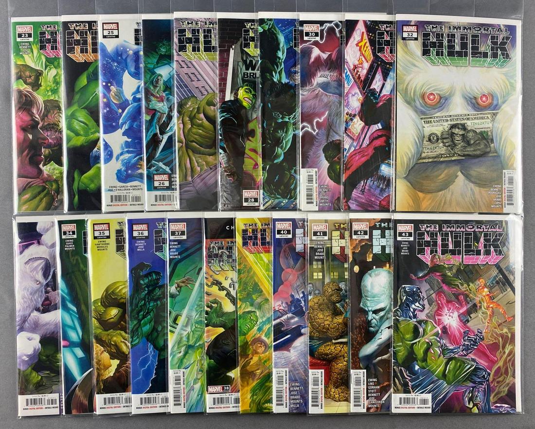 Group of 21 Marvel Comics The Immortal Hulk Comic Books (1 of 3)