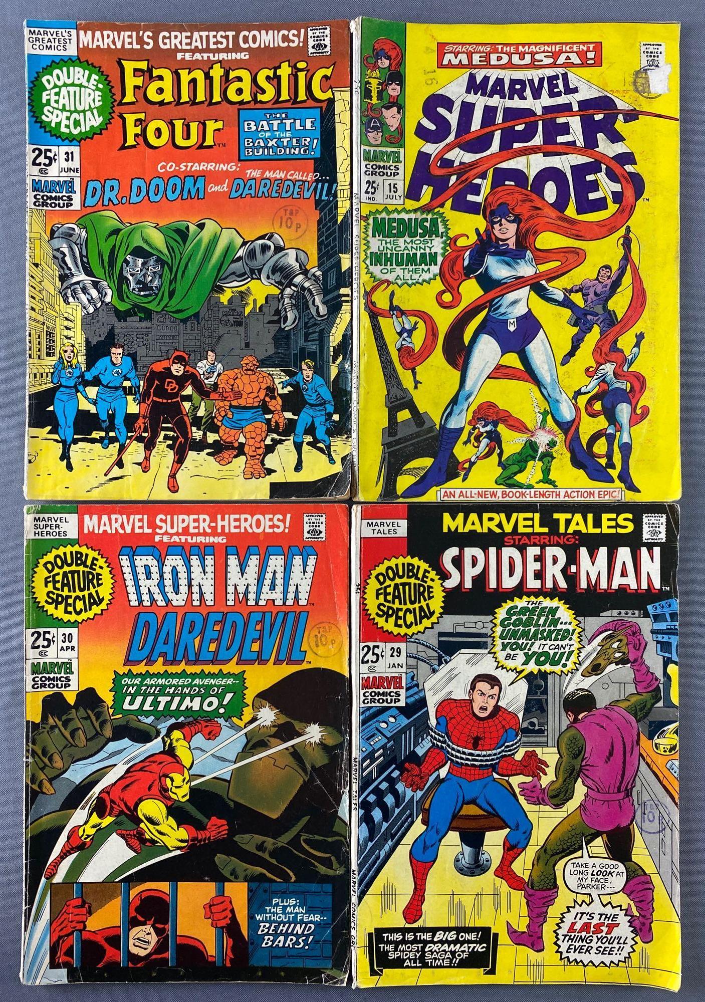 Group of 4 Marvel Comics Double Feature Special Comic (1 of 4)