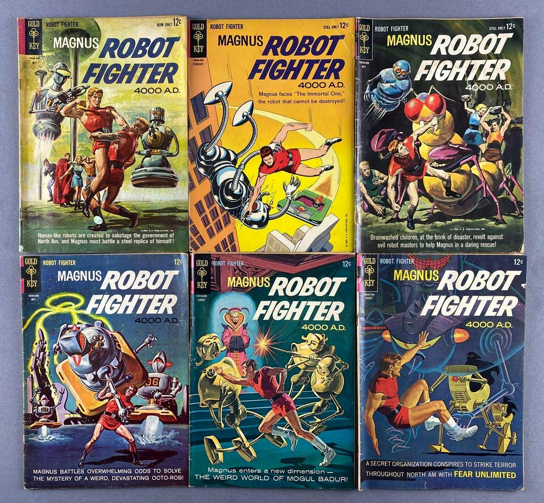 Group of 6 Gold Key Magnus Robot Fighter Comic Books (1 of 3)