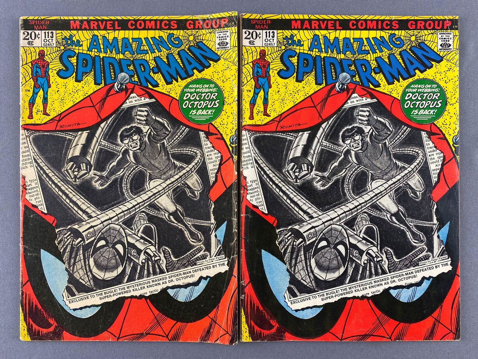 Group of 2 Marvel Comics The Amazing Spider-Man No. 113 (1 of 12)