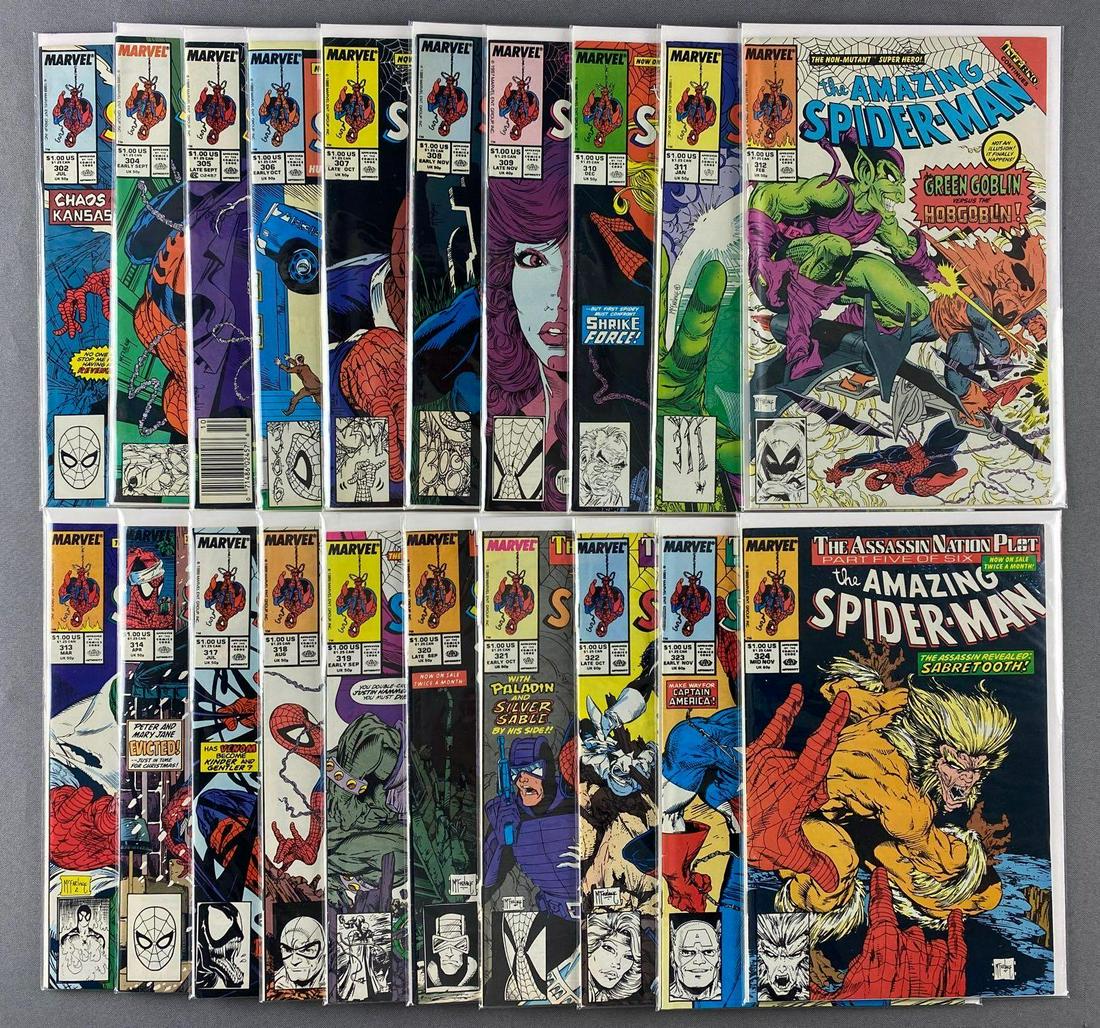 Group of 20 Marvel Comics The Amazing Spider-Man Comic (1 of 7)