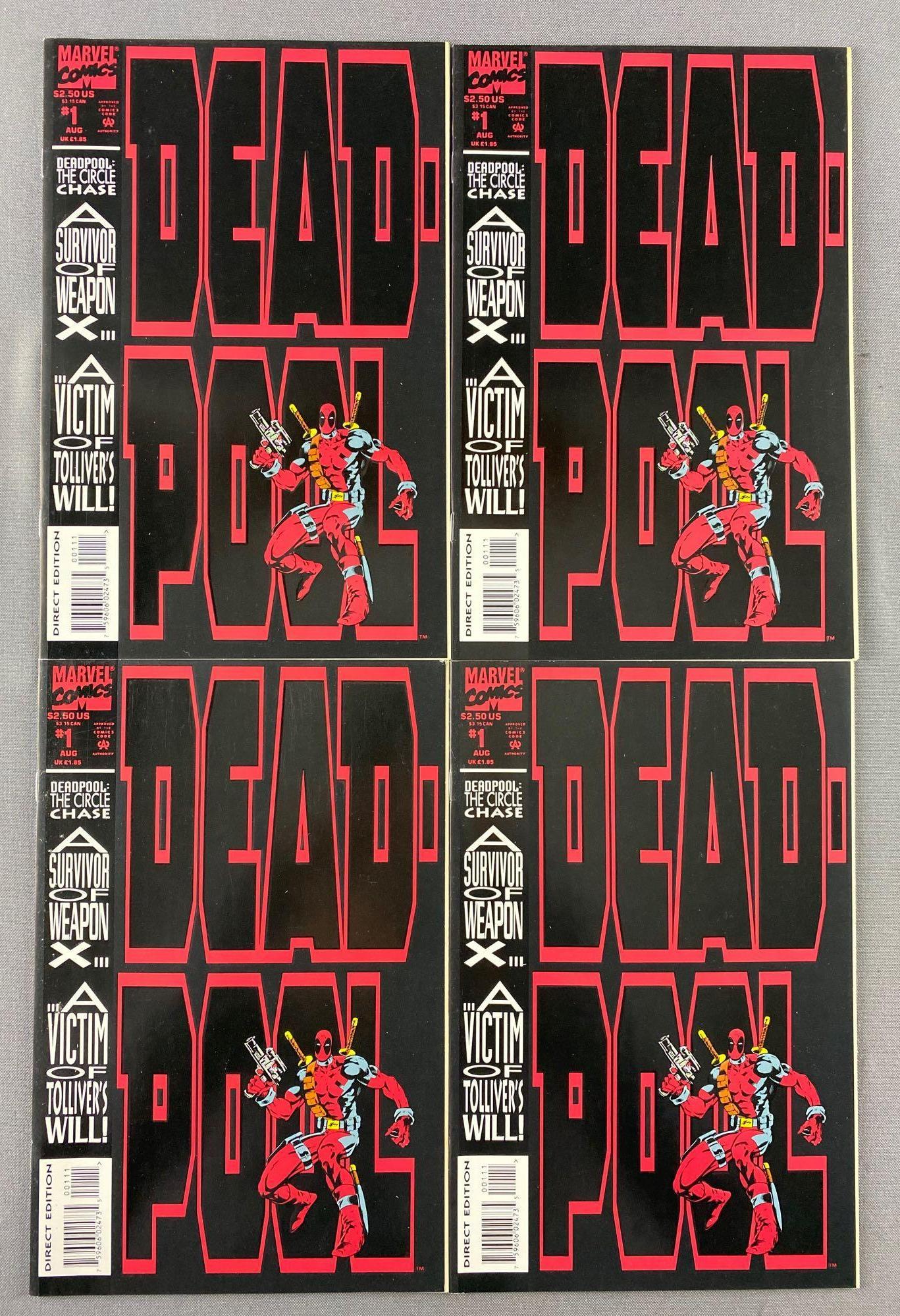 Group of 4 Marvel Comics Deadpool No. 1 Comic Books (1 of 4)