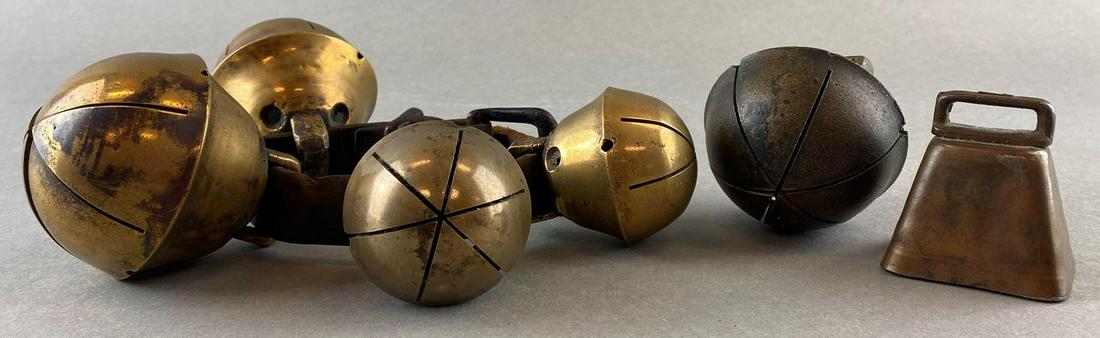 Group of Assorted Antique Brass Bells (1 of 6)