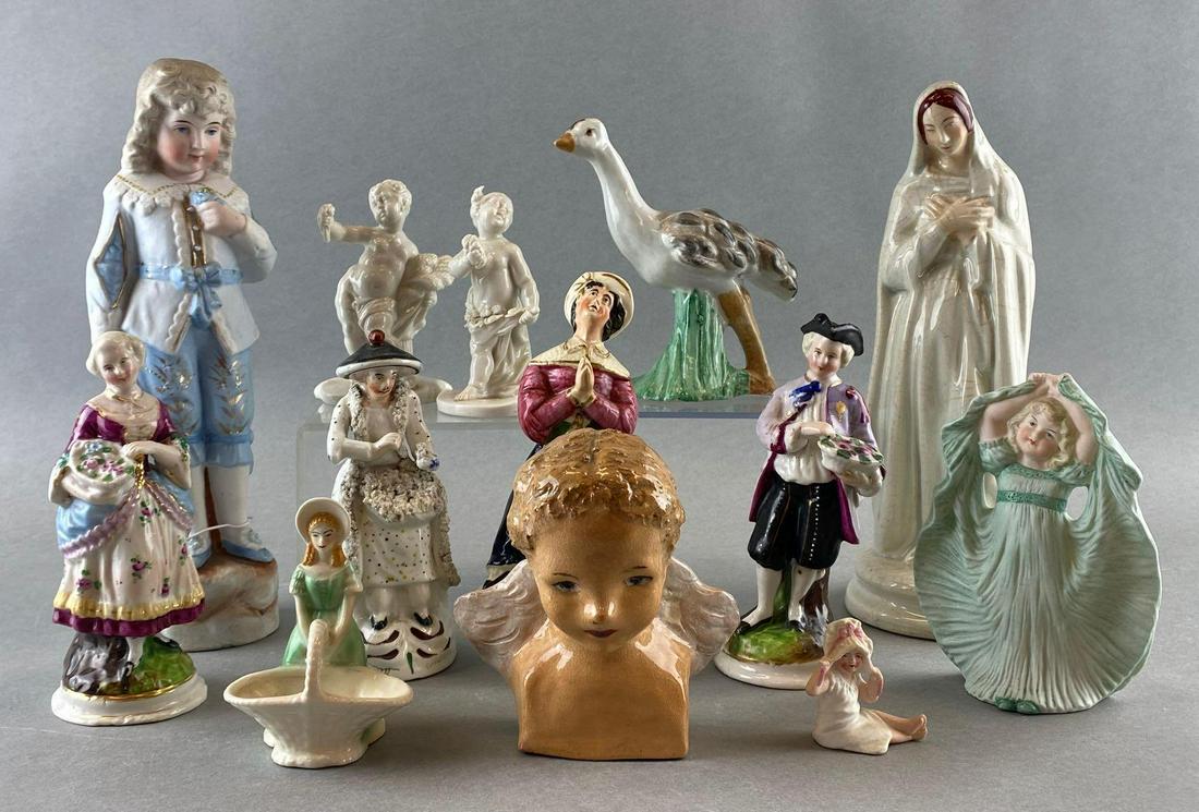 Group of 13 Assorted Porcelain Figurines (1 of 9)