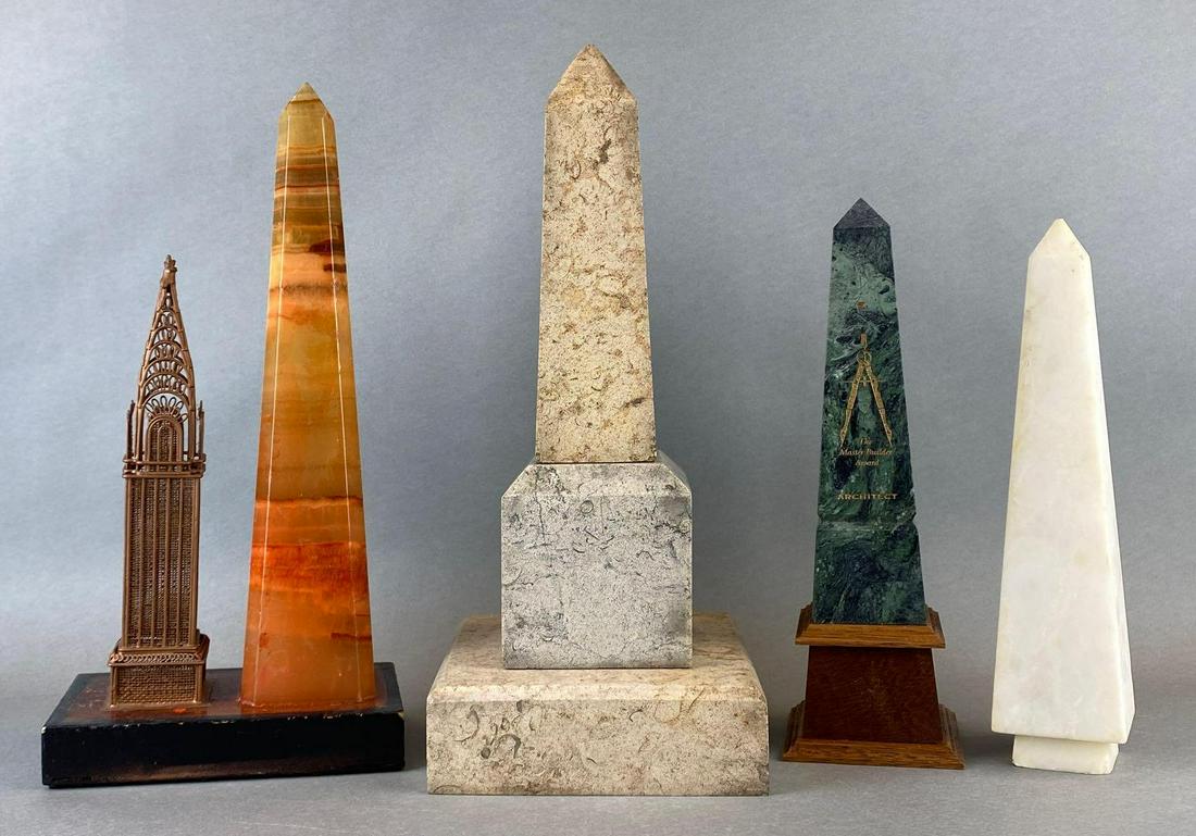 Group of 6 Obelisks and Bases (1 of 6)