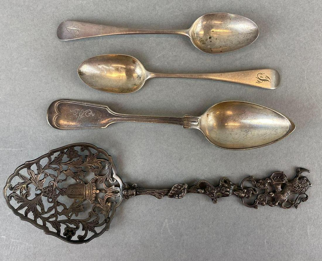 18/19th Century Sterling or Coin Silver Spoons (1 of 4)