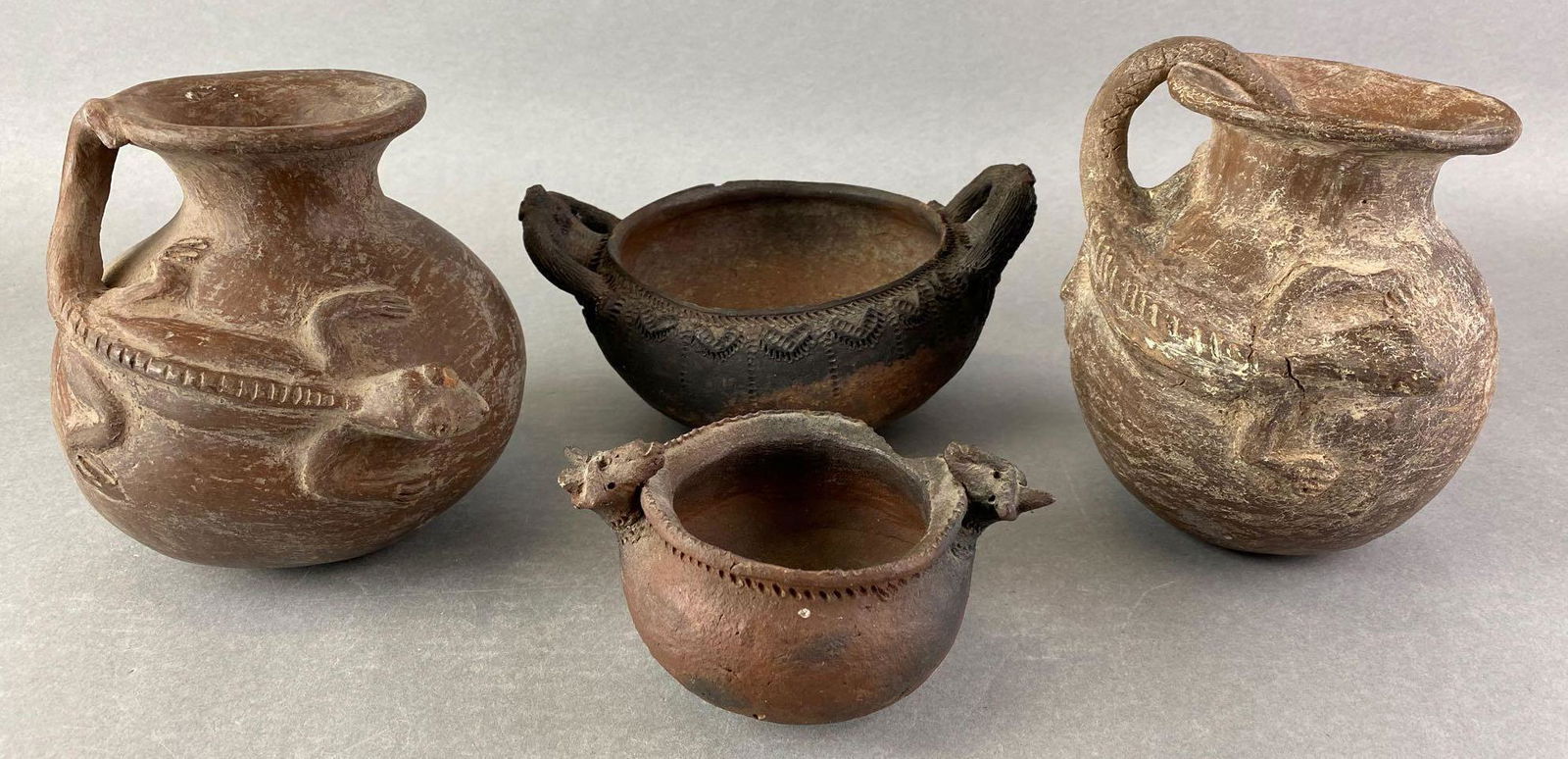 Group of 4 Pottery Vases and Bowls (1 of 12)