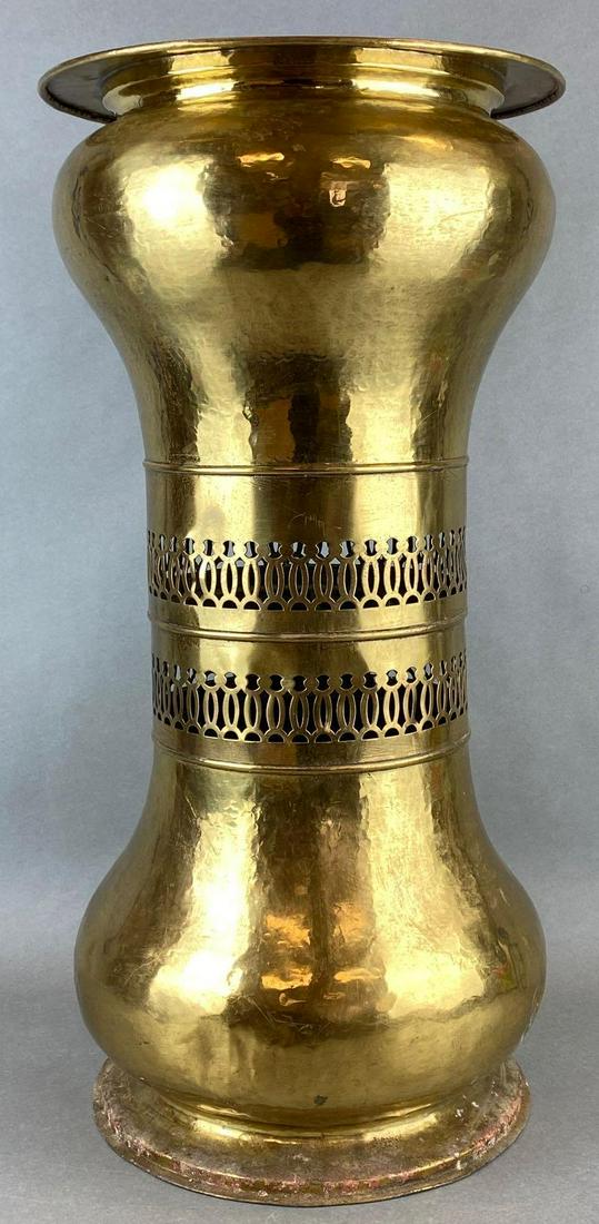 Hammered Brass Umbrella Stand (1 of 6)