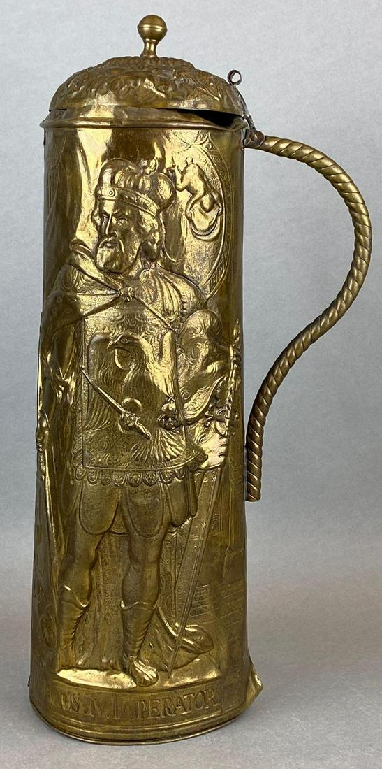 Large Brass Decorative Beer Stein (1 of 5)