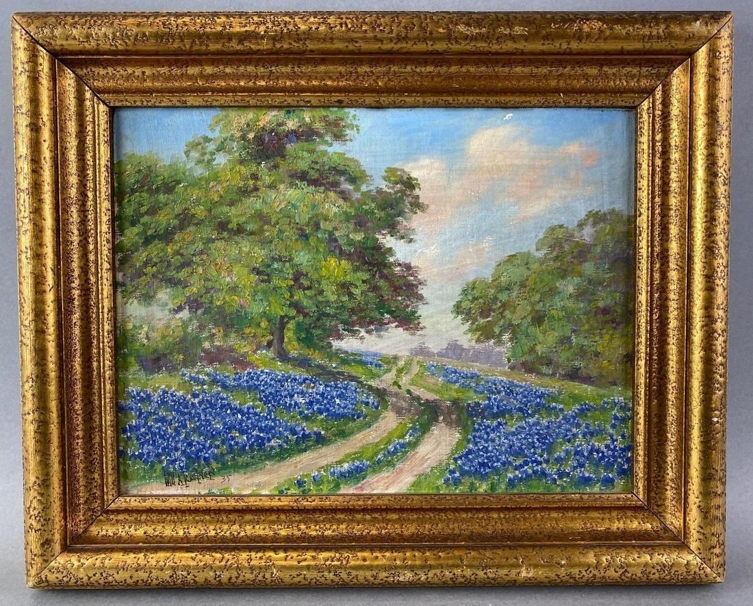 Will A. Kendrick Flower Field Framed Acrylic Painting (1 of 4)