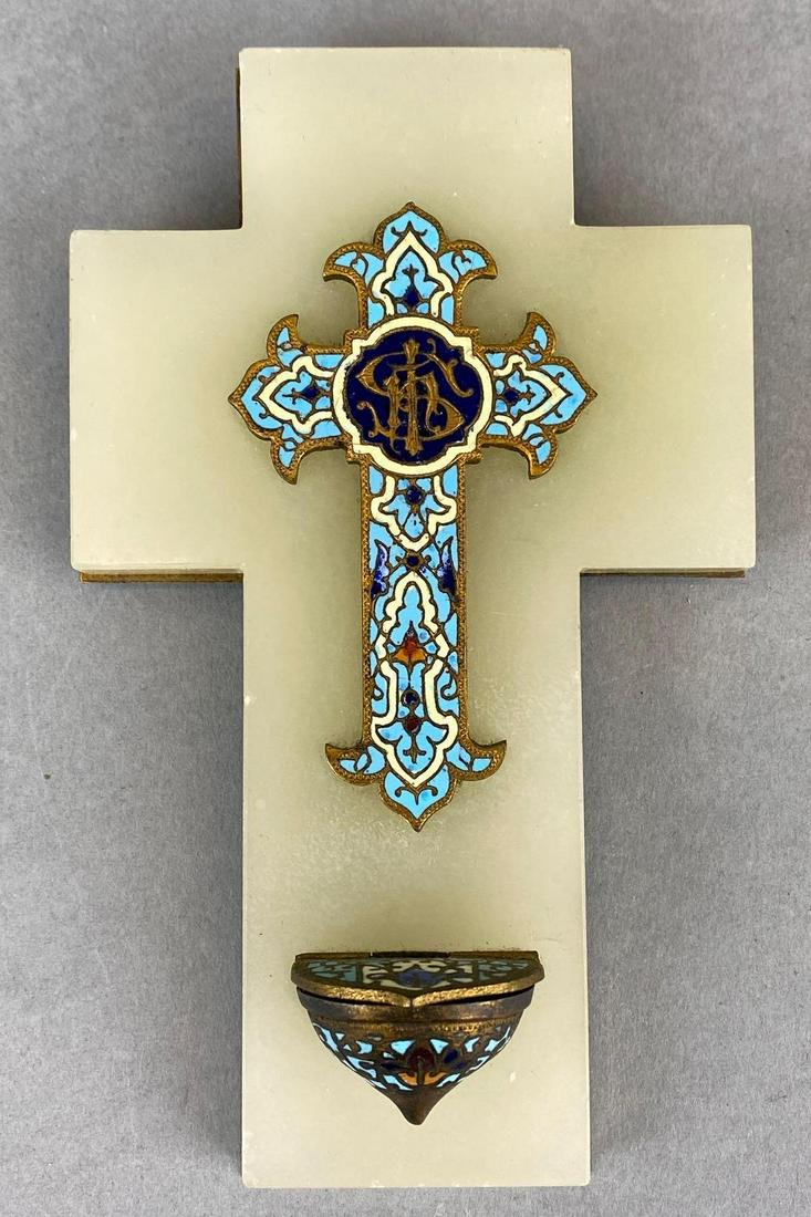 Champleve Enamel Wall Hanging Cross (1 of 4)