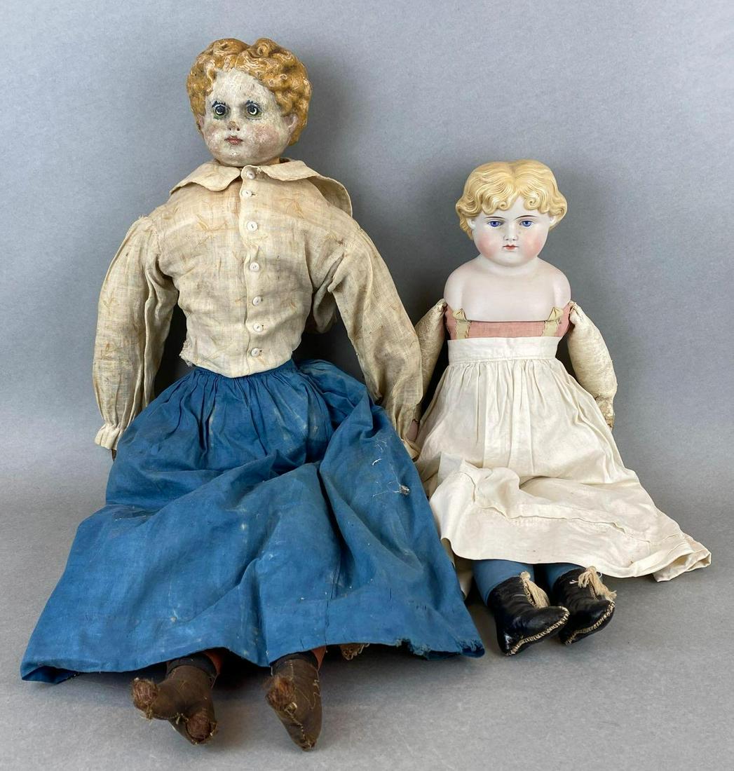 Group of 2 Bisque Head Dolls (1 of 5)