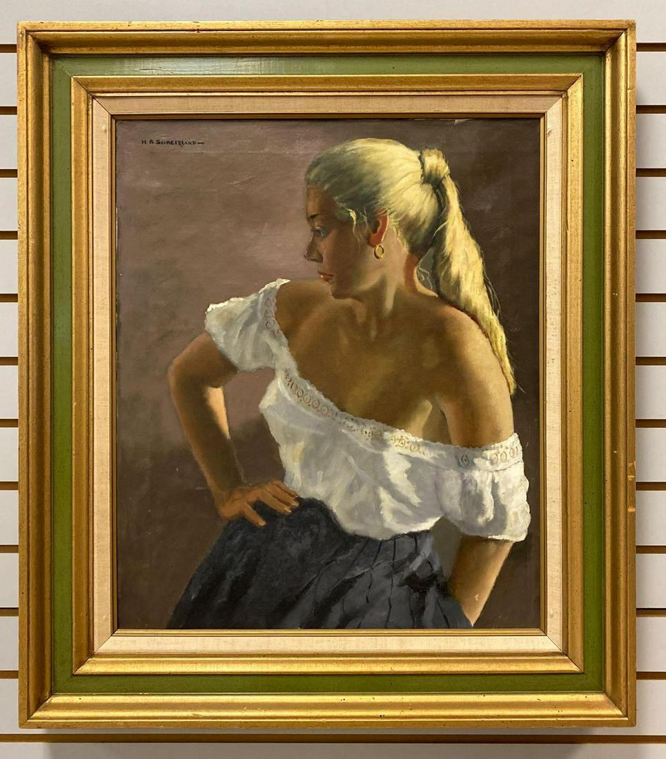 H B Slingerland Portrait Oil on Canvas. (1 of 8)