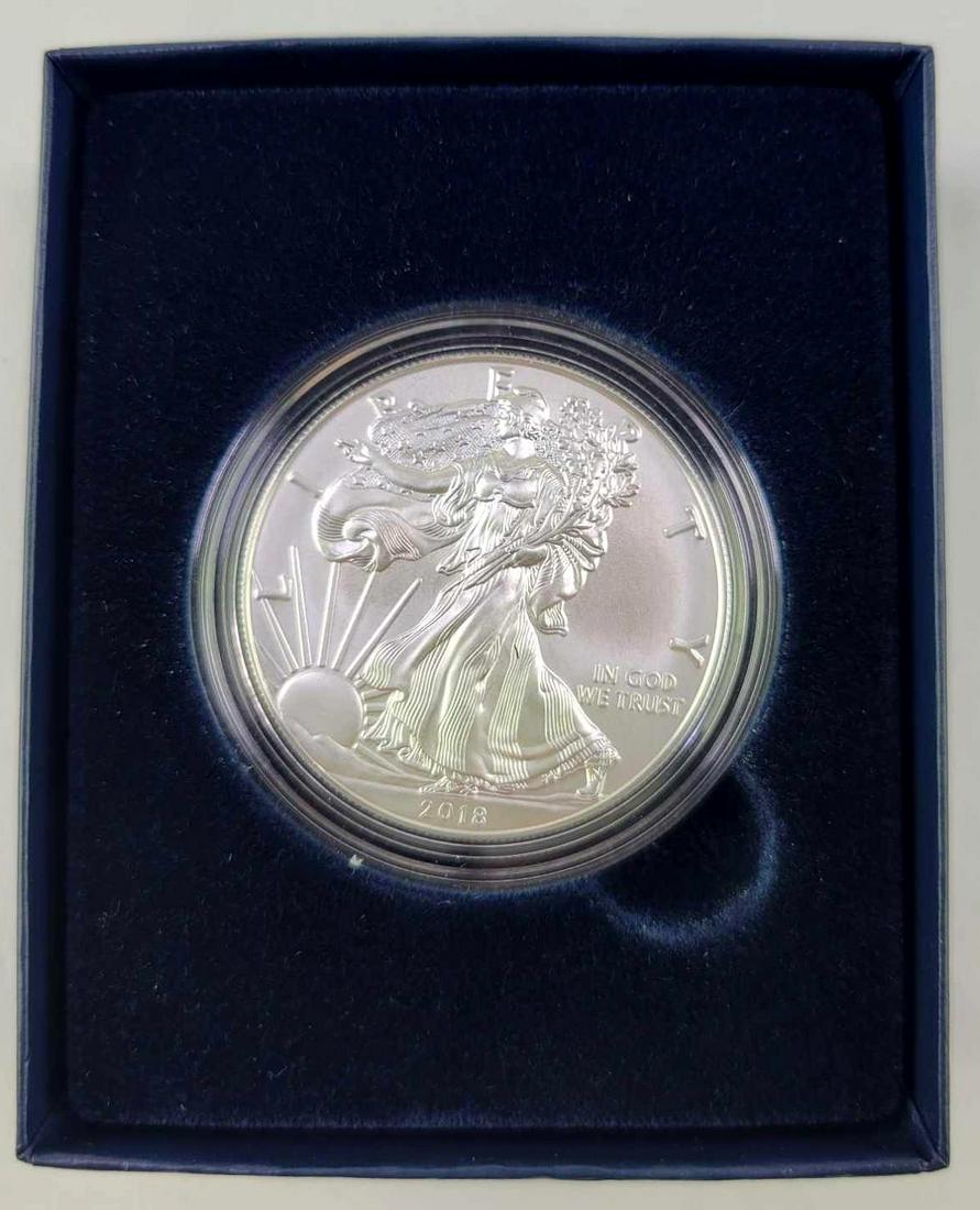 2018 W American Silver Eagle Burnished 1oz. (1 of 2)