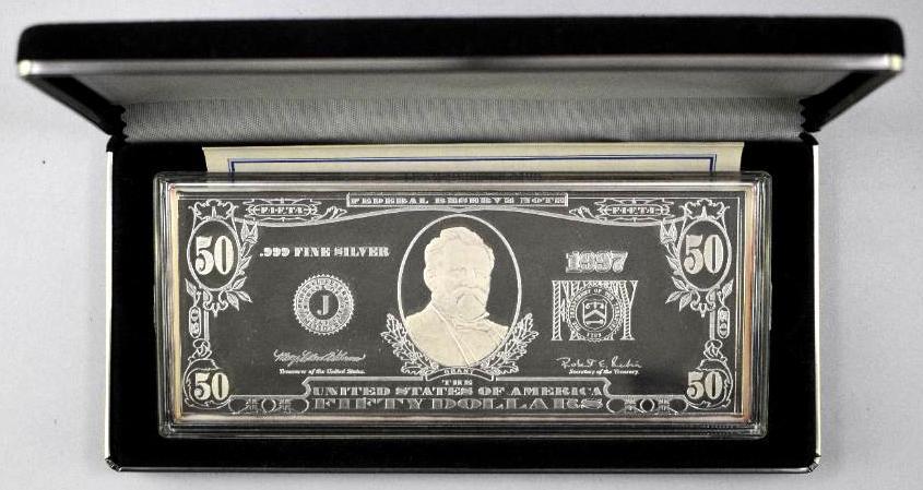 1997  Washington Mint 4oz. .999 Fine Silver Ingot/Bar (1 of 3)