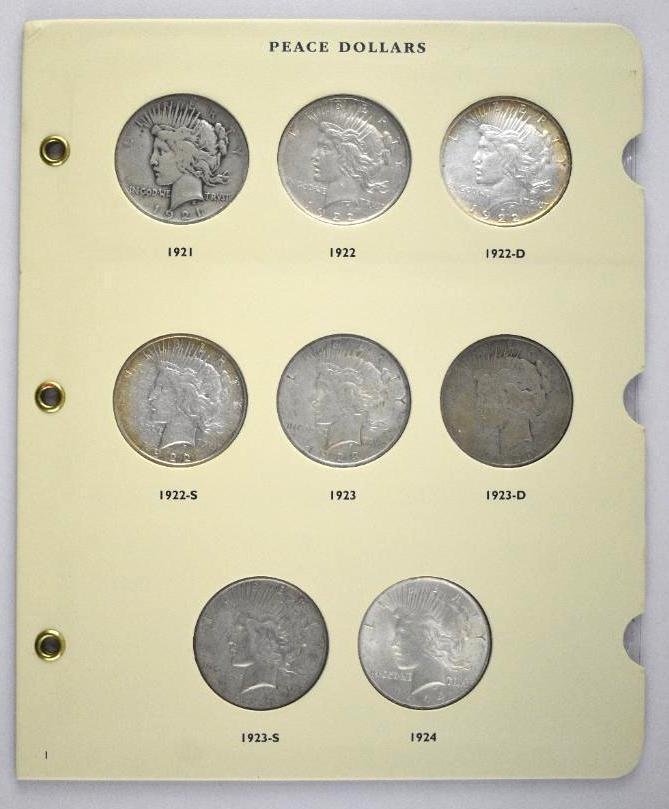 Group of (23) Peace Silver Dollars 1921-1935 (1 of 6)