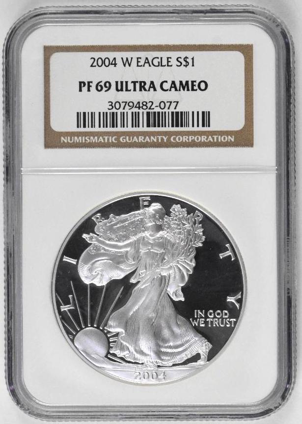 2004 W American Silver Eagle 1oz. (NGC) PF69 Ultra (1 of 2)