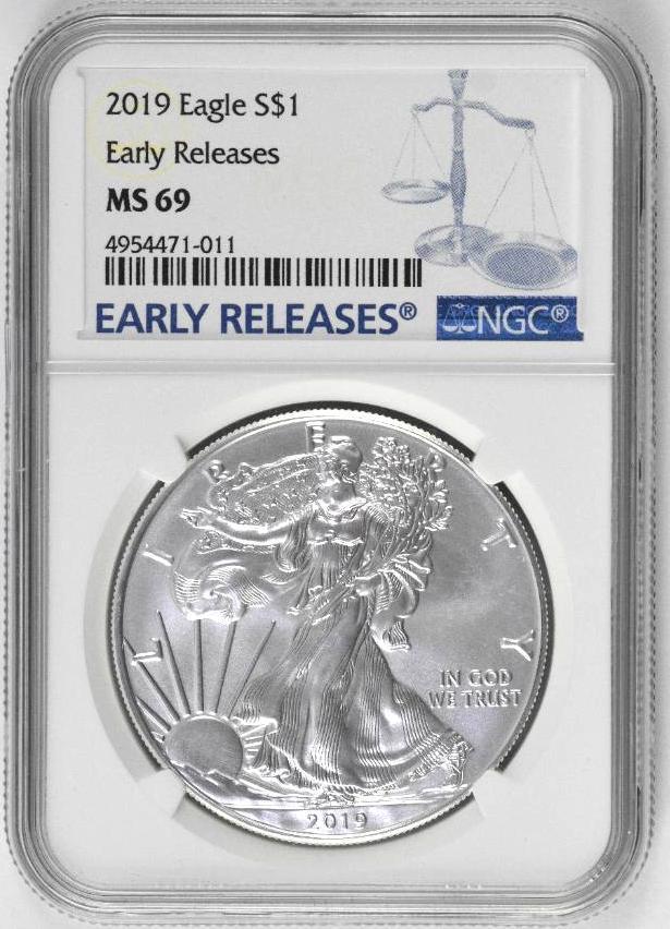2019 American Eagle 1oz. (NGC) MS69 Early Releases (1 of 2)