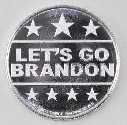 Let's Go Brandon God Bless America (FJB) 1oz. .999 Fine (1 of 2)