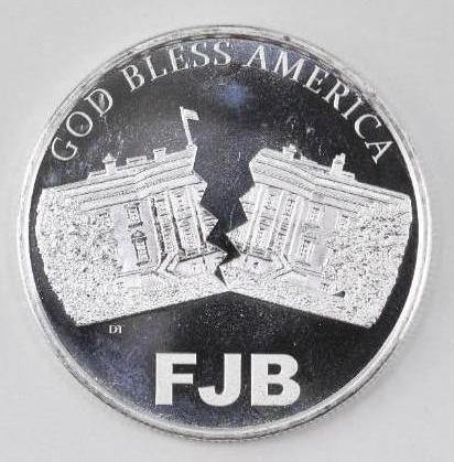 Let's Go Brandon God Bless America (FJB) 1oz. .999 Fine (1 of 2)