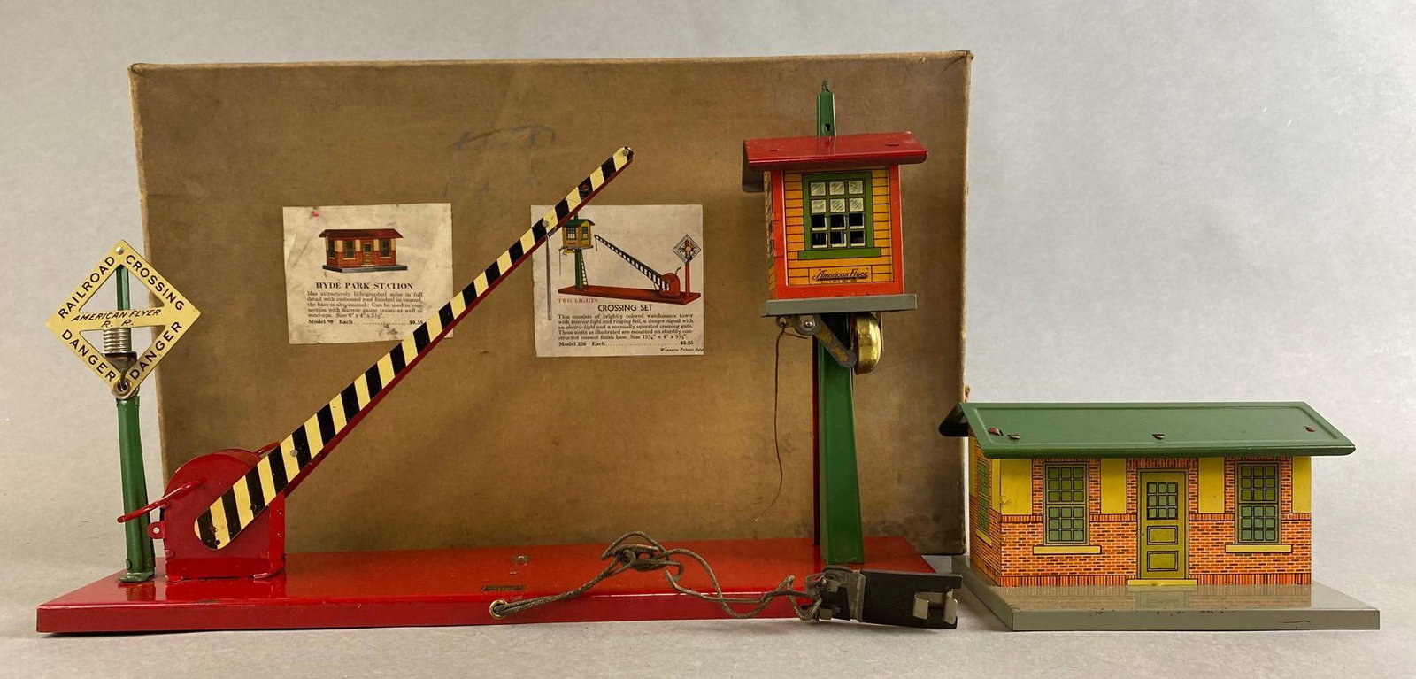 American Flyer Pre War O Gauge Crossing Set 236 w Hyde (1 of 8)
