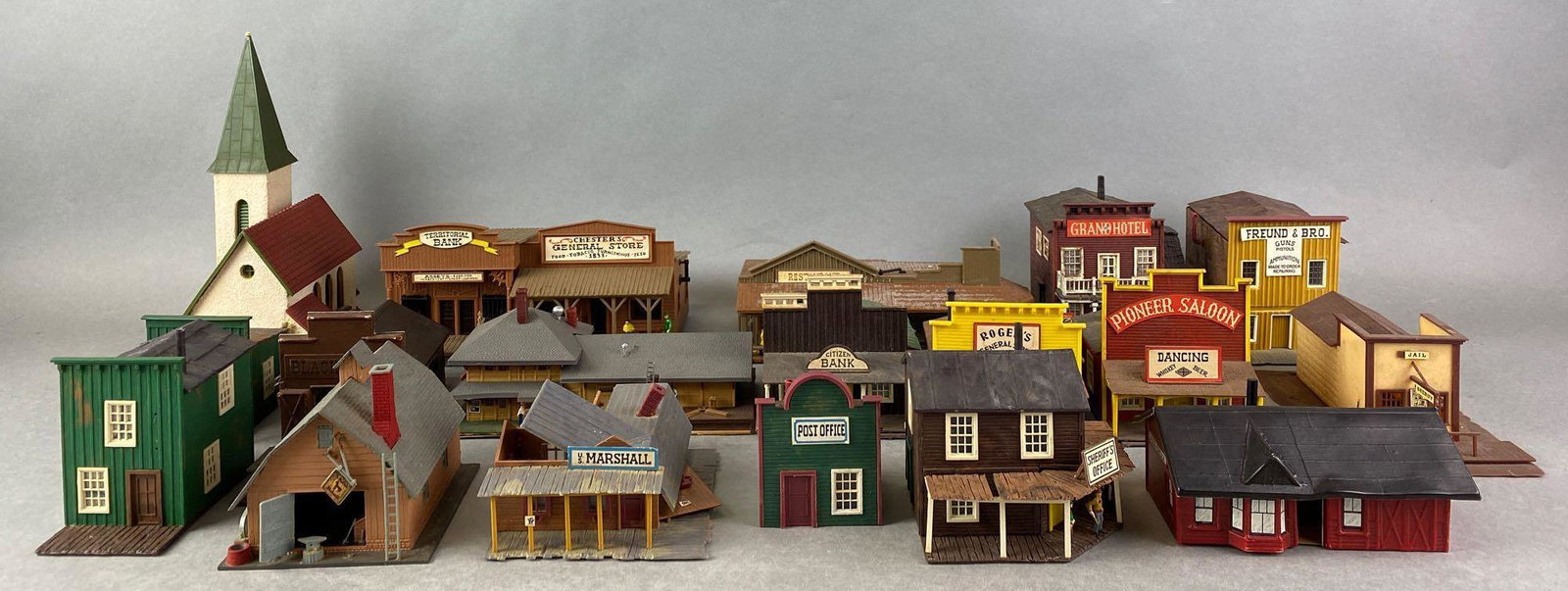 Group of Western Style Model Train Buildings (1 of 9)