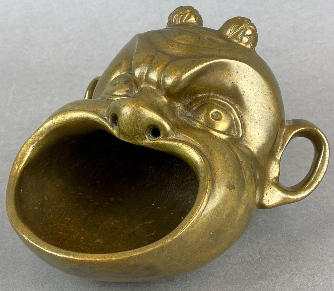 Brass Devils Head Ashtray (1 of 7)
