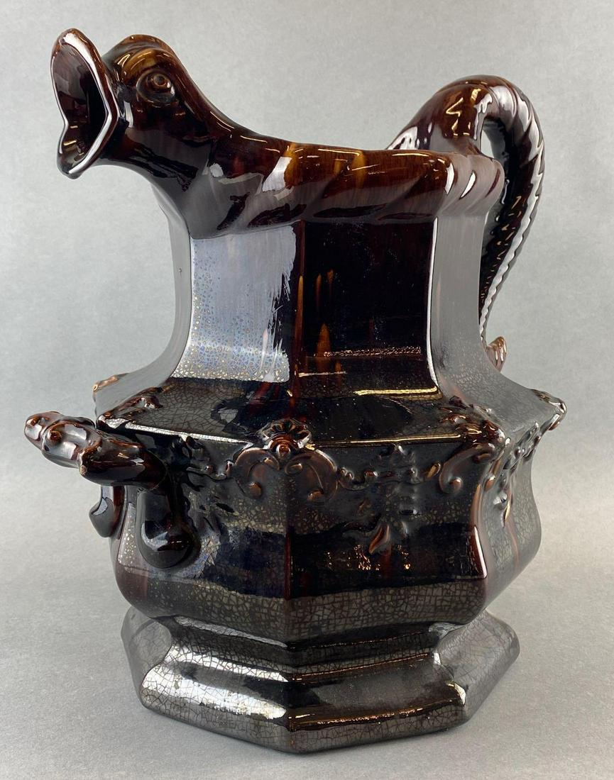 Large Ceramic Spitting Fish Pitcher (1 of 8)