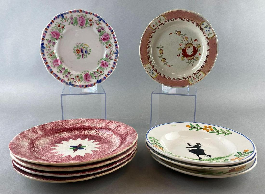 Group of 9 Assorted Ceramic Plates (1 of 9)